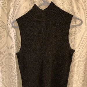 212 Collection Turtleneck Sleeveless Sweater